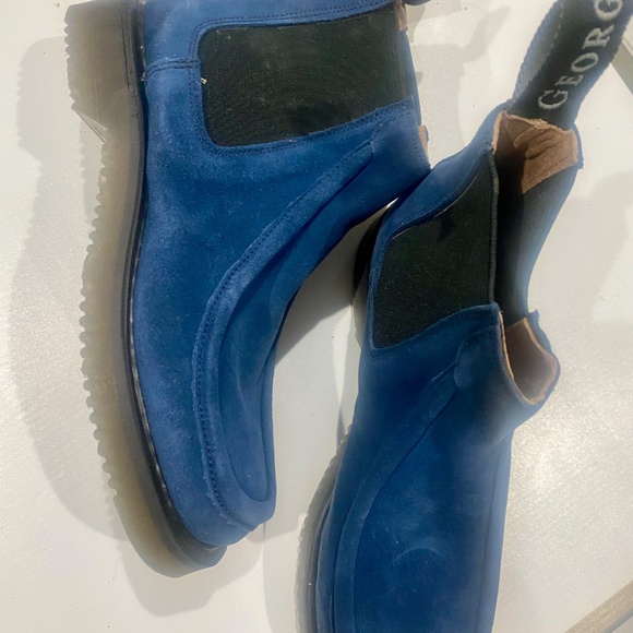 Ladies George Cox Vintage Navy Blue Chelsea  Boot Sz US 7 - Picture 5 of 10